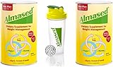 Almased HIGH-QUALITY NON-GMO SOY+YOGURT+HONEY Protein Powder, Supports Weight Loss, Optimal Health and Maximum Energy, 17.6 Ounces 2-PACK WITH FREE BLENDER BOTTLE