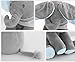 yuailiur Peek-a-Boo Elephant Animated Talking Singing Stuffed Plush Elephant Stuffed Doll Toys Kids Gift Present Boys & Girls Birthday Xmas Gift (Grey-Blue)