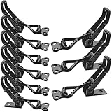 POWERTEC 2PK Toggle Clamp, 700 Lbs Holding Capacity, 431 Adjustable U Bolt Latch W Antislip Hand Grip Woodworking Jigs Fixtures Smoker Tire Carrier Too
