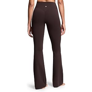 HeyNuts Bold V-Dip Back No Front Seam Flare Leggings 29"/30.5"/32.5"/34.5" | Butt Lifting, Wide Leg, Bootcut, Yoga, Workout,