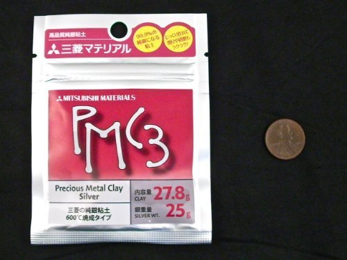 Mitsubishi pmc3 precious metal clay silver 27.8 grams