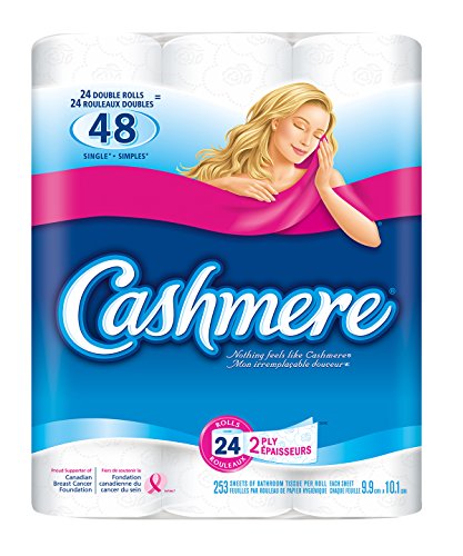 Cashmere Double Roll Bathroom Tissue, 2-ply, 253 Sheets per Roll - 24 Rolls