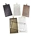 12 Deannassupplyshop 25X50mm rectangle Pendant Trays with glass - Multicolor - 25X50mm - Pendant Blanks Cameo Bezel Settings Photo Jewelry - Custom Jewelry Making - 25X50mm
