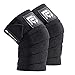 LEBBOULDER Elastic Compression Knee Wraps for Sports and Fitness Exercises - Men and Women - 72 Inches 1 Pair, Black primary