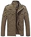 WenVen Men's Winter Puffer Coat Cotton Windbreaker Parka Fleece Jacket