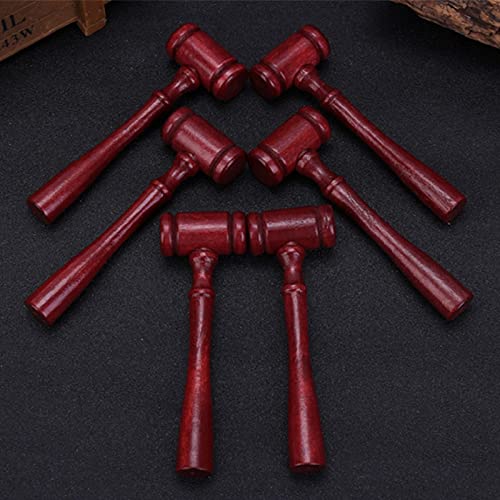 24 Pieces Judge Gavel Prop Mini Wooden Hammers Mallets Justice Costume