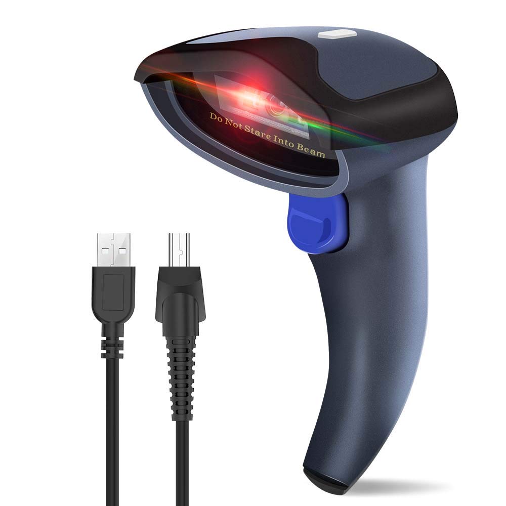 NETUM Wired CCD Barcode Scanner Handheld USB 1D Bar Code Reader for Mobile Payment Computer Screen Scan for Mac Windows System