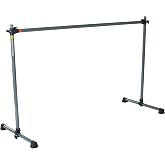 Balanced Body Portable Barre, Pilates Bar, Workout Equipment for Home Gym or Pilates Studio, 4 ft or 6ft, Dark Gray.