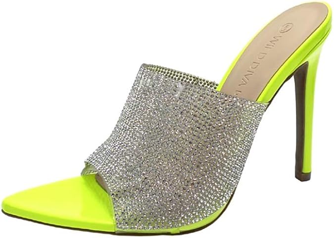 wild diva lounge rhinestone sandals