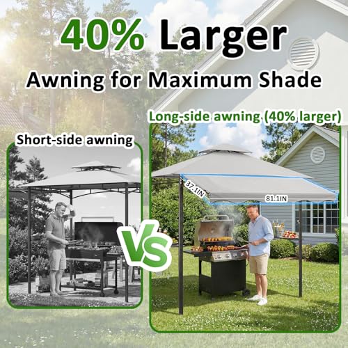 CHARMELEON G85 Grill Gazebo Review: 8x8 FT Grill Shelter with Awning & Shelves image 28