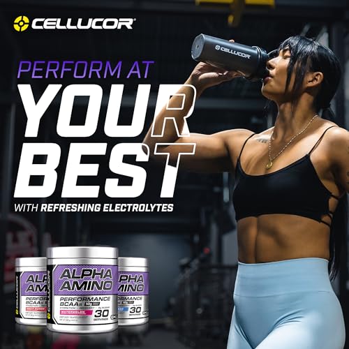 Cellucor Alpha Amino EAA & BCAA Powder | Branched Chain Essential Amino Acids + Electrolytes | Fruit Punch | 30 Servings