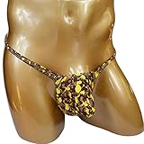 Men's G-strings Thongs Bulge Pouch T-back Underwear Spider