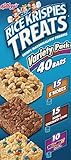 Rice Krispies Kellogg's Treats Variety Pack with Cocoa Krispies and M&ms, 40-count, 0.78 Ounce