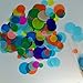 Confetti circles 4 different sizes of circles dot table confetti