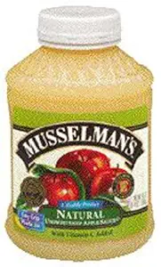 Musselman's Natural Unsweetened Applesauce 46 oz (Pack of 8)