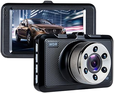 Dash Cam FHD ViiVor 1080P Car DVR Driving Recorder Dashboard Camera with Motion Detection Parking Guard G-Sensor and Loop Recording with 140 Degree Wide Angle (DASH CAM01)