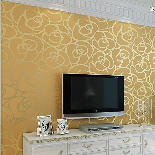 GK-Simple European style wall warm decorationModern antibacterial noise absorbing moisture in non-woven wallpaper , pink , 0.53m X10m