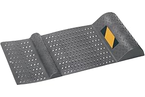 Parking Stopper - 525 X 250 X 52mm Tire Pad Positioning Barrier | Anti Slip Garage Car Stopper | Garage Parking Mat Barrier |