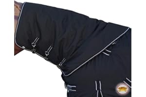 HILASON 1200D Winter Waterproof Poly Turnout Horse Hood Neck Cover | Covers for Horses