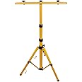MCWOFI Adjustable Work Light Tripod Stand for LED Flood Light, Stainless Steel Foldable LED Work Light Tripod Bracket, for Home, Work, Garage, Camping, Indoor and Outdoor Emergency