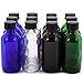 Vivaplex, 12, Assorted Colors, 2 oz Glass Bottles, with Lids