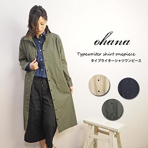 Amazon オハナ Ohana タイプライター シャツ ワンピース D Fサイズ 006d Black ブラック ワンピース チュニック 通販