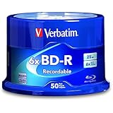 Verbatim BD-R 25GB 6X with Branded Surface - 50pk Spindle 98397