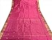 Indian Art Silk Sari Saree Woven Golden with Blouse Piece Paisley Design Decor