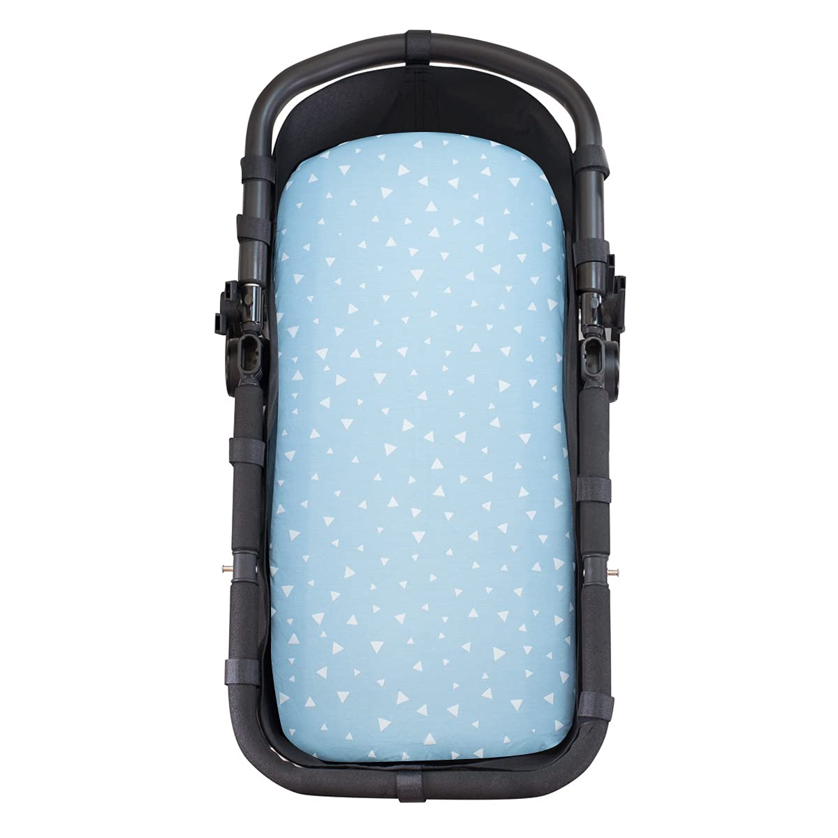 JYOKO Kids Fitted Cotton Sheet for Carrycot (Blue Sparkles)