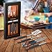 BBQ Grill Tools Set with 4-Piece Barbecue Accessories by KANGORA – Premium Heavy Duty Stainless Steel Starter Grilling Utensils Tool Kit – Spatula, Tongs, Fork, and Basting Brush (4 Piece Set)