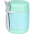 10oz Soup Thermo for Hot Food Kids,Lunch Thermo Kids Food Jar with Spoon Hot Insulated Food Containers,Leak Proof Stainless Steel Wide Mouth Lunch Food Thermo Jar for School(Mint-Green)