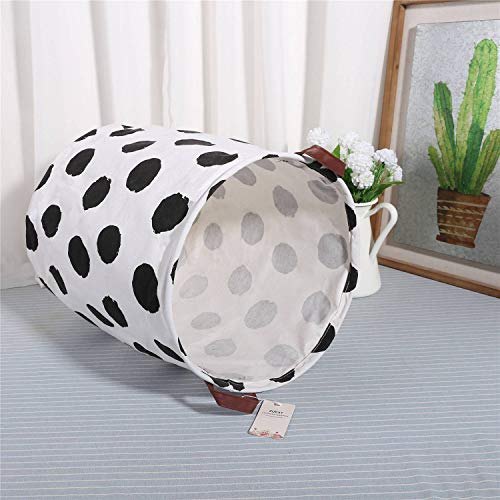 Extra Large Canvas Laundry Hamper Collapsible Storage Bin 19.7x15.7