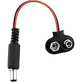 Core Technologies 9V Battery Connector with DC, Compatible with 9 Volt Batteries, Durable & Portable Connector with Compact Design, Use for Electronic Devices