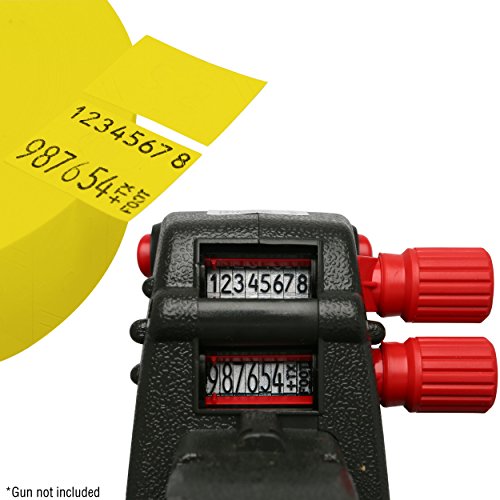 image for Perco Yellow Pricing Labels for Monarch 1136 Price Gun – 8 Rolls, 14