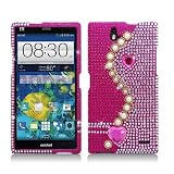 Aimo Wireless For ZTE Grand X Max Z787 / Max+ Z798 (Cricket) Luxury Full Diamond, Pearl Pink