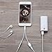 Headphones Adapter for iphone splitter audio and charge 3.5mm Jack Adapter Dongle Earphone Connector for iPhone 8/ X/XS MAX/XR/ 8Plus/ 7/7 Plus 2 in 1 Cables Charge & Aux Audio Support iOS 12 - Silver