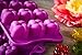 Silicone Chocolate Candy Molds, 3-Pack Set, Non-Stick Candy & Ice Cube Molds, Choice of Three Colors, Chocolate, Purple