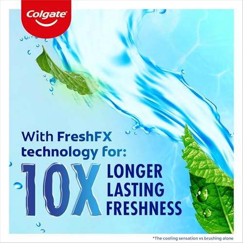 Colgate Plax Cool Mint Mouthwash 1L | fresh breath mouthwash | instant long-lasting freshness | no burn experience | 24/7 plaque protection when used twice daily | clinically tested by dentists | Alcohol-Free* Vegan Mouthwash with 24/7 Plaque Protection** and Long-Lasting Freshness