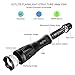 Tactical Flashlight Torch, Outlite E6 High-Powered LED Flash Light, Rechargeable Tac Light, Water Resistant Handheld Flashlight with Zoom Function and 5 Modes