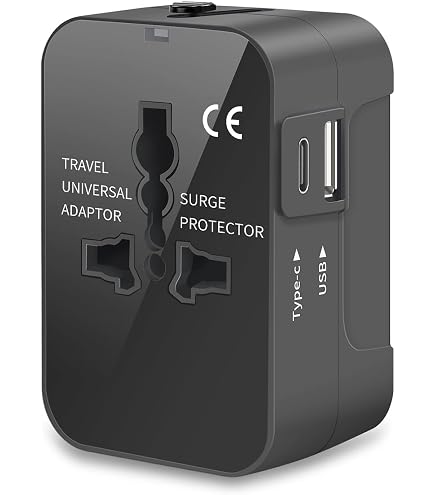 Ahfiwaso 10 Amp 2000W 110v Travel Voltage Converter Step Down with 2 USB Port in Black 27CPH020065