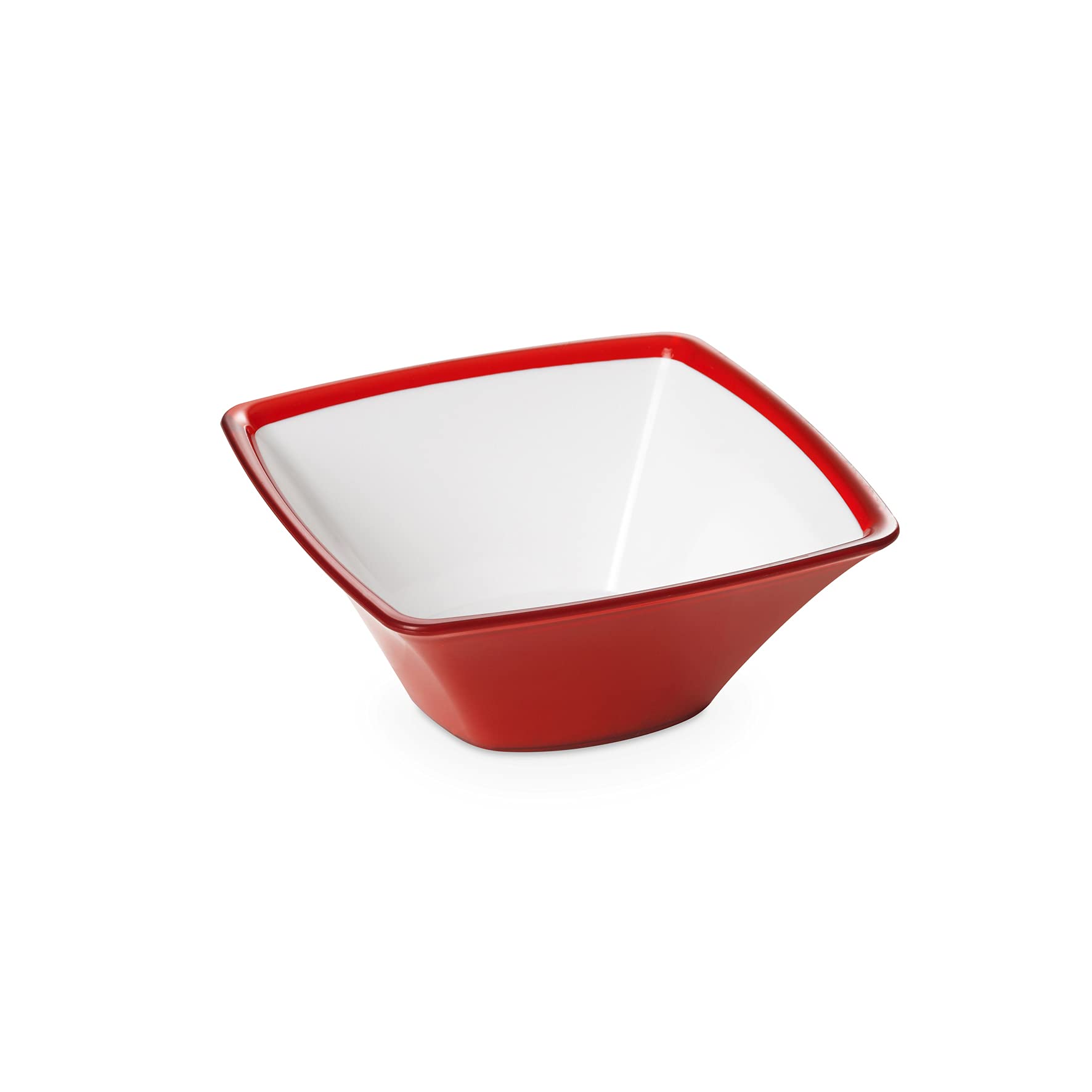 Omada Design Kitchen Bowl 1.3 L, Unbreakable Acrylic Salad Bowl, Dishwasher Washable, Made in Italy, Square Line