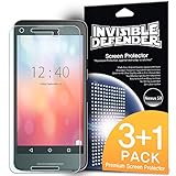 Nexus 5X Screen Protector - Invisible Defender [3 Front+1 Free/MAX HD CLEAR QUALITY] Perfect Touch Precision High Definition (HD) Clear Film for Google Nexus 5X 2015 (NOT for Nexus 5 2013)
