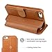 TANNC iPhone 5S Case iPhone SE Case [Screen Protector Included] Flip Leather Wallet Phone Case [Layered Dandy] - [Card Slot][Flip][Wallet] - For Apple iPhone 5S / SE Devices - Brown