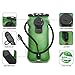 KUYOU Hydration Bladder 3 Liter Leak Proof Water Reservoir with Drinking Tube Clips Military Water Storage Bladder for Hiking Biking Climbing Cycling Running Large Opening,Insulated Tube,BPA Free