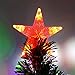HOMCOM Pre-Lit Douglas Fir Artificial Christmas Tree with Fiber Optic / LED Lights and 8 Pre-Programmed Settings, 7' Tall