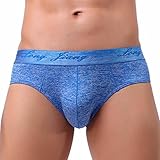 Lightning Deals Man Boxer,ZYooh Sexy Soft Cotton Breathable Bulge Pouch Briefs Trunks Underpants (Blue, M)