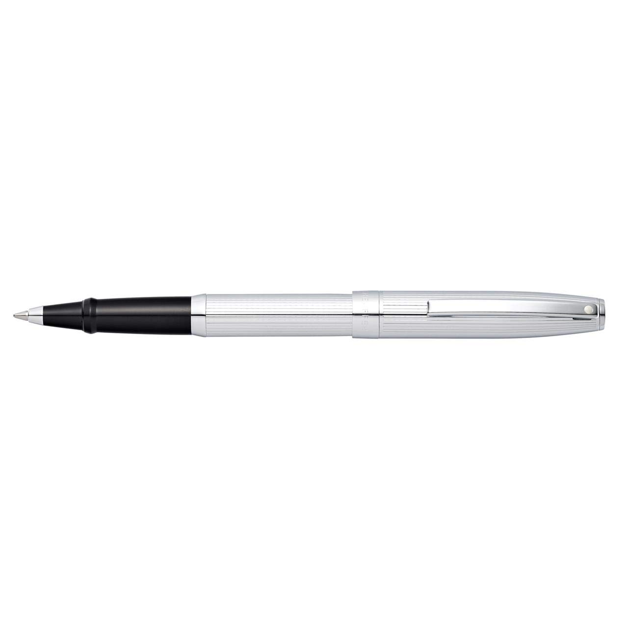 Sheaffer VFM - Refillable fountain pen with fine grade stainless steel nib, polished chrome with chrome trim