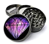 Expression Gifts Diamond Galaxy Extra Large Spice Tobacco Herb Grinder with Pollen/Keef Catcher, 5 Piece