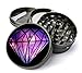 Expression Gifts Diamond Galaxy Extra Large Spice Tobacco Herb Grinder with Pollen/Keef Catcher, 5 Piece