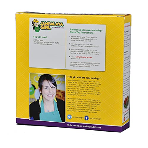 Jambalaya Girl Jambalaya Seasoned Rice Blend, 8 oz (1 pack) Easy to